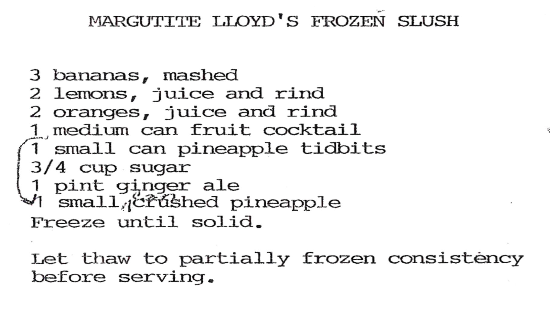 Margutite Llyods Frozen Slush Image